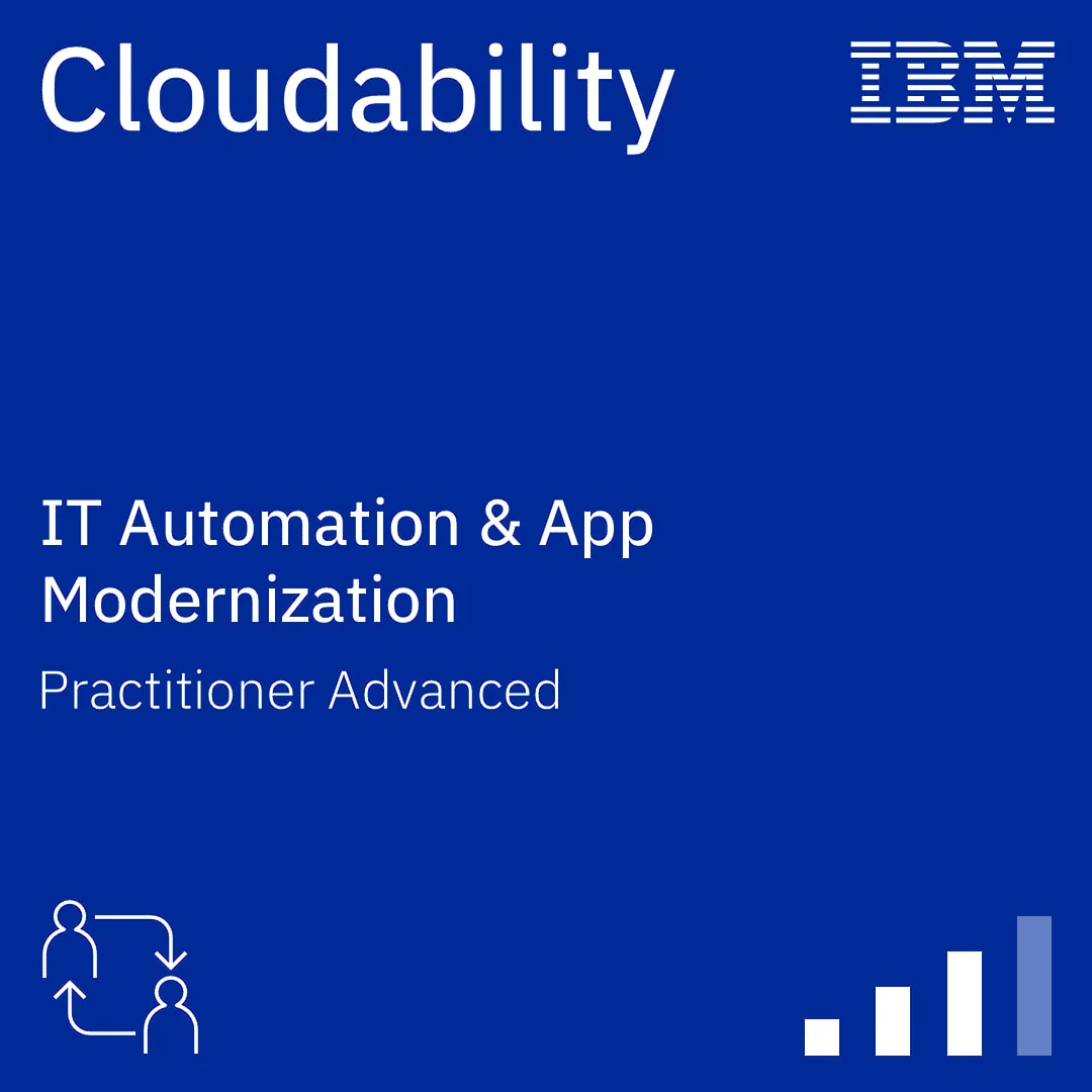 IBM Digital Credential – Cloudability Practitioner Advanced Badge